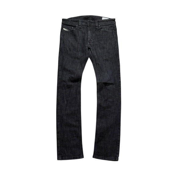 Diesel Slim Skinny Black Stone Washed Jeans - Picture 1 of 8